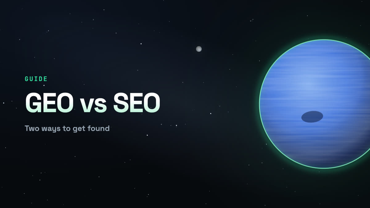 GEO vs SEO: what's the difference (and do you need both)?